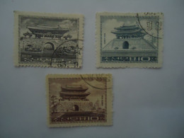 TAIWAN  USED  STAMPS  3 MONUMENTS - Sonstige & Ohne Zuordnung