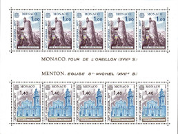 Monaco Bloc N** Yv:13 Mi:11 Europa CeptCeptTour De L'Oreillon & Egl.St.Michel (Thème) - 1977
