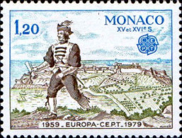 Monaco Poste N** Yv:1186 Mi:1375 Europa Cept Homme D'armes Messager - 1979