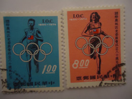 TAIWAN  USED  STAMPS  2  OLYMPIC GAMES I.O.C. - Other & Unclassified
