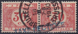 TIMBRES T Taxes EN PAIRE BRUSSEL 1930 GRIFFE  TAXE RECTIFIÉ - Francobolli