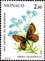 Monaco Poste N** Yv:1422 Mi:1626 Erebia Aethiopella (Thème) - Vlinders