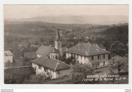 74 GRUFFY Vers Alby Sur Cheran Eglise Et Mairie Le 16/05/1948 - Alby-sur-Cheran