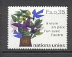 Nations Unies  Genève   72  * *  TB    - Unused Stamps