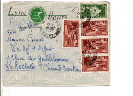 VIETNAM AFFRANCHISSEMENT COMPOSE SUR LETTRE DE SAIGON POUR LA FRANCE 1955 - Vietnam