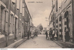 F10- 40) GABARRET (LANDES)  RUE MARSAN  - (ANIMEE - PERSONNAGES - VILLAGEOIS - 2 SCANS)  - Gabarret