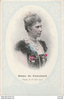  F19- ROYAUTE - REINE DE DANEMARK - PARIS LE 15 JUIN 1907 - (2 SCANS) - Königshäuser