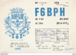 F20- QSL -  CARTE RADIO AMATEUR - F 6 B P H - TOMBLAINE - 2 SCANS - Radio Amateur