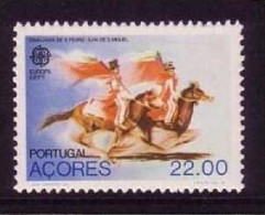 AZOREN MI-NR. 342 POSTFRISCH(MINT) EUROPA 1981 FOLKLORE REITERSPIELE PFERDE - Paarden