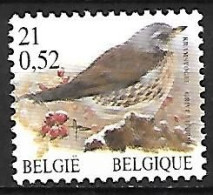 Belgium - MNH ** BUZIN -  21 BEF - 0.52 €  / 2001 :  Kramsvogel -  Fieldfare  - Turdus Pilaris - Passereaux