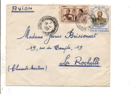 CAMBODGE AFFRANCHISSEMENT COMPOSE SUR LETTRE POUR LA FRANCE 1959 - Camboya