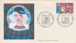 Enveloppe  FDC   1er  Jour   REUNION    ARPHILA     LA  PLAINE  DES  CAFRES   1974 - Altri & Non Classificati