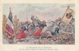 # THEME - MILITARIA / DRAPEAU Du 2ème ZOUAVES Après SOLFERINO - Ausrüstung