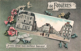 FRANCE - Fougères - Je Vous Envoie Mon Meilleur Souvenir De Fougères - Animé - Colorisé - Carte Postale - Fougeres