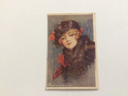 Carte Postale Ancienne Signée Colombo  Portrait De Femme - Colombo, E.