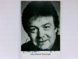 Signierte Autogrammkarte Von Bussinger, Hans-Werner - Unclassified