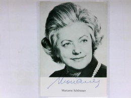 Signierte Autogrammkarte Von Schönauer, Marianne - Unclassified