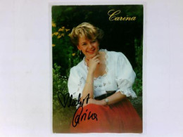 Signierte Autogrammkarte Von Carina (Sängerin) - Unclassified