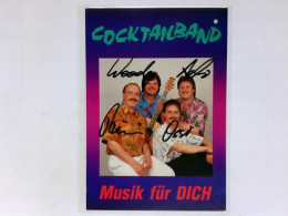 Signierte Autogrammkarte Von Cocktailband - Unclassified