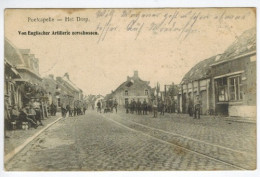 Postkarte: Poelcapelle - Het Dorp. Von Englischer Artillerie Zerschossen Von Feldpost - Unclassified