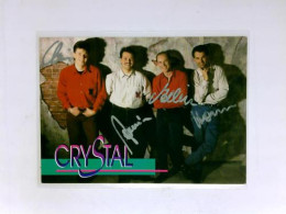 Signierte Autogrammkarte Von Crystal (Gesangsgruppe) - Non Classés