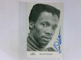 Signierte Autogrammkarte Von Patterson, Lee (Sänger) - Non Classés