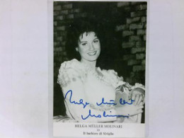 Signierte Autogrammkarte Von Müller-Molinari, Helga (Opernsängerin) - Ohne Zuordnung