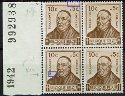 593 Bloc 4 Bdf  N°  **  T 1  LV 7 Griffe Et T 3  LV 11  Point - 1931-1960