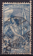 Switzerland / Schweiz / Suisse : 1900 25 Jahre UPU 25 C Hellblau Michel 73 II - Usados