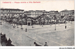 CAR-AALP11-ITALIE-0959 - TARANTO-Piazza Archita E Villa Garibaldi   - Otros & Sin Clasificación