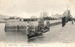 FRANCE - Saint Malo - Sortie D'un Torpilleur - Animé - Carte Postale Ancienne - Saint Malo