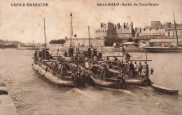 FRANCE - Saint Malo - Sortie De Torpilleurs - Animé - Carte Postale Ancienne - Saint Malo