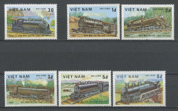 VIETNAM 1983 N° 387 389/393 ** Neufs MNH Superbes C 8.60 Trains Locomotives 231-300 140-601 Chemin De Fer Transports - Vietnam