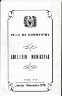 03 COMMENTRY .  BULLETIN  MUNICIPAL  DE 1976 - Commentry