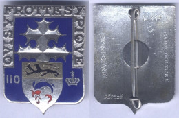 Insigne Du 110e Régiment D'Infanterie - 30mm X 40mm - Esercito