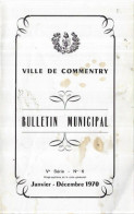 03 COMMENTRY .  BULLETIN  MUNICIPAL  DE 1970 - Commentry