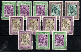 1947 - San Marino 318/29 Alberoniana Soprastampata   ++++++ - Unused Stamps