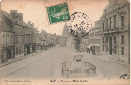 FRANCE - Ham - Place De L'hôtel De Ville - Lib. Juniet-Rasse - Carte Postale Ancienne - Ham