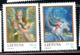 LITHUANIA LITUANIA LIETUVA 1996 CHRISTMAS NATALE NOEL WEIHNACHTEN NAVIDAD COMPLETE SET SERIE COMPLETA MNH - Litauen