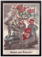 Dt- Reich (024223) Propagandakarte Status Quo= Ausreise! Saarabstimmung, Rs 2. Wahl, Ungebraucht - Storia Postale