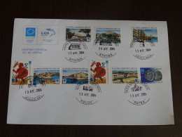 Greece 2004 All 5 Olympic Cities Unofficial Cover - FDC