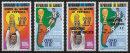 DJIBOUTI - COUPE DU MONDE DE FOOTBALL EN ARGENTINE EN 1978 - PA 121 A 124 - NEUF** MNH - 1978 – Argentina