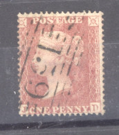 Grande Bretagne  :  Yv  12  (o)  JD  , Dentelé 16 - Used Stamps