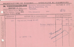 104-M.Vandermarliere...Manufacture De Cigares, Spécialité De Cigarillos....Heestert.....Belgique-Belgie..1956 - Otros & Sin Clasificación