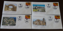 Greece 2004 Torch Relay Small SET Of 8 Covers - FDC