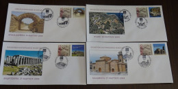 Greece 2004 Torch Relay Small SET Of 8 Covers - FDC