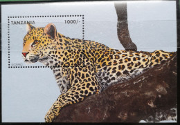 Tansania Tanzania  1995 2 Blöcke Rhinoceros + Leopard Mi B298/299** - Tanzanie (1964-...)