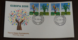 Greece 2006 Europa Cept Imperforate+Perf Unofficial FDC - FDC