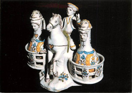 Art - Faience Smadet - Huilier Au Cavalier (XVIIIème Siècle) - Collection Musée Pyrénéen - Château Fort De Lourdes - Che - Objets D'art