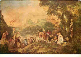 Art - Peinture - Antoine Watteau - L'Embarquement Pour Cythère - CPM - Voir Scans Recto-Verso - Peintures & Tableaux